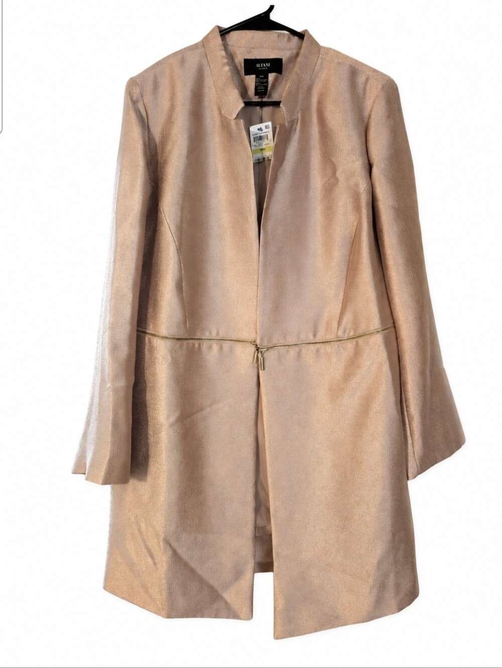 Alfani Plus Size Shimmer Duster Jacker 18W NWT